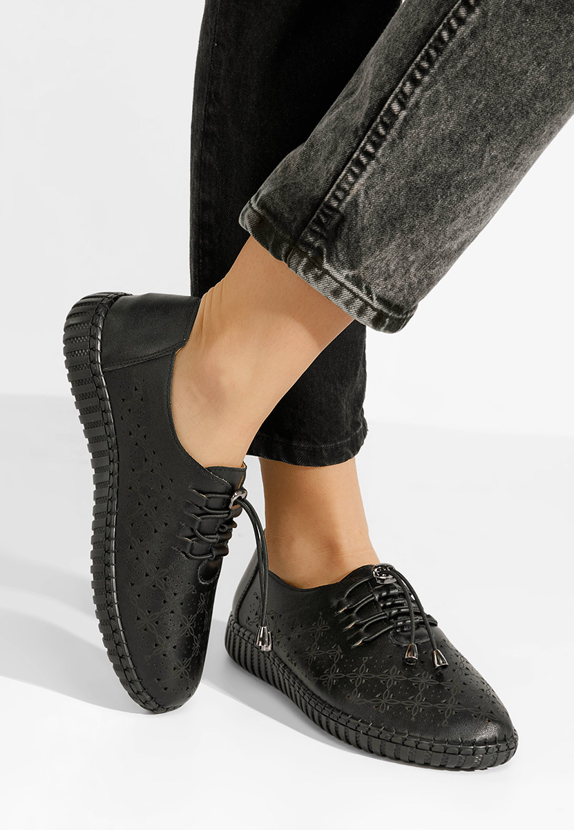 Chaussures casual femme noirs Emaly