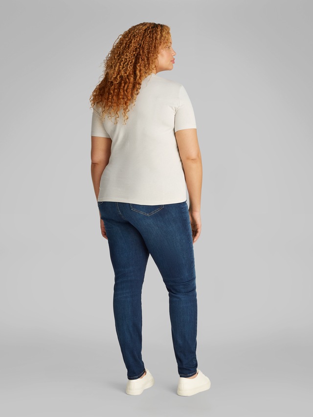 Calvin Klein Jeans Plus T-Shirt »PLUS WOVEN LABEL REGULAR TEE« in grossen Grössen