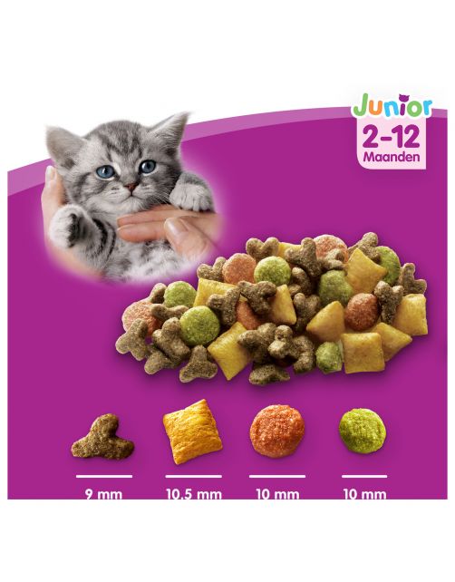 Whiskas Brokjes Junior Kip - Kattenvoer