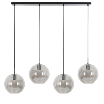 Hanglamp Levi mat zwart 114x20x120 cm