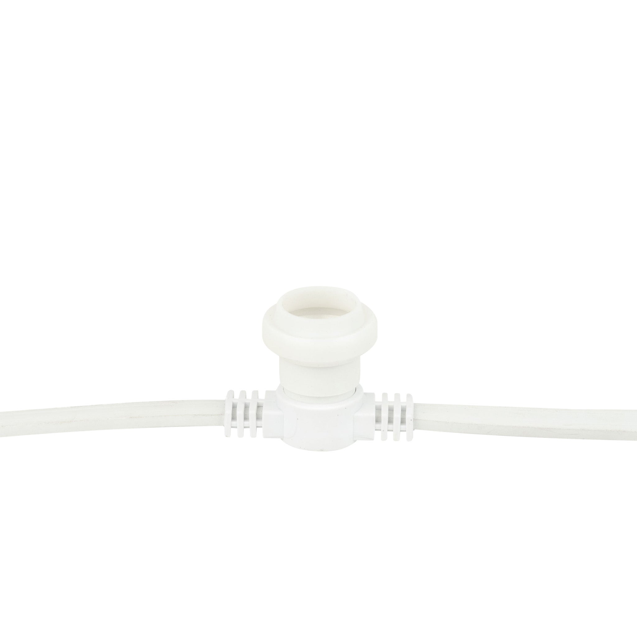 Showgear Festoon Light E27 prikkabel, 10 m en 10 fittingen, wit