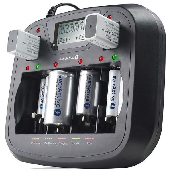 EverActive Carregador para Baterias Universal NC-900U