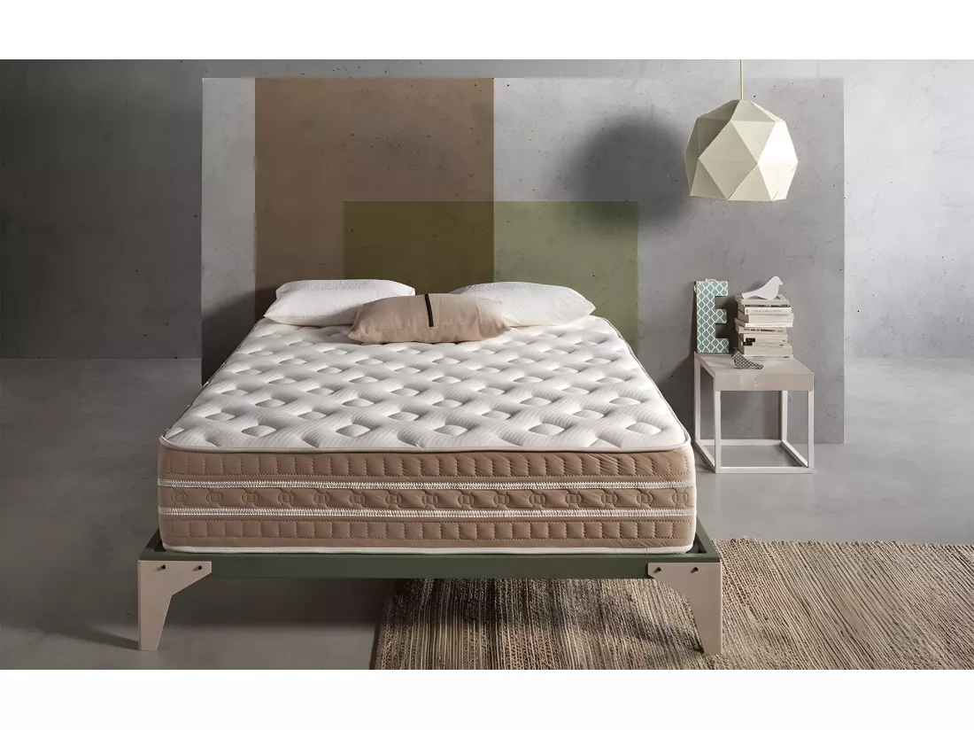 Matelas 90x190 mousse bio thermal cashmere | mousse á mémoire de forme | épaisseur 30 cm | 11 zones de confort | certifié oeko-tex® - accueil moelleux
