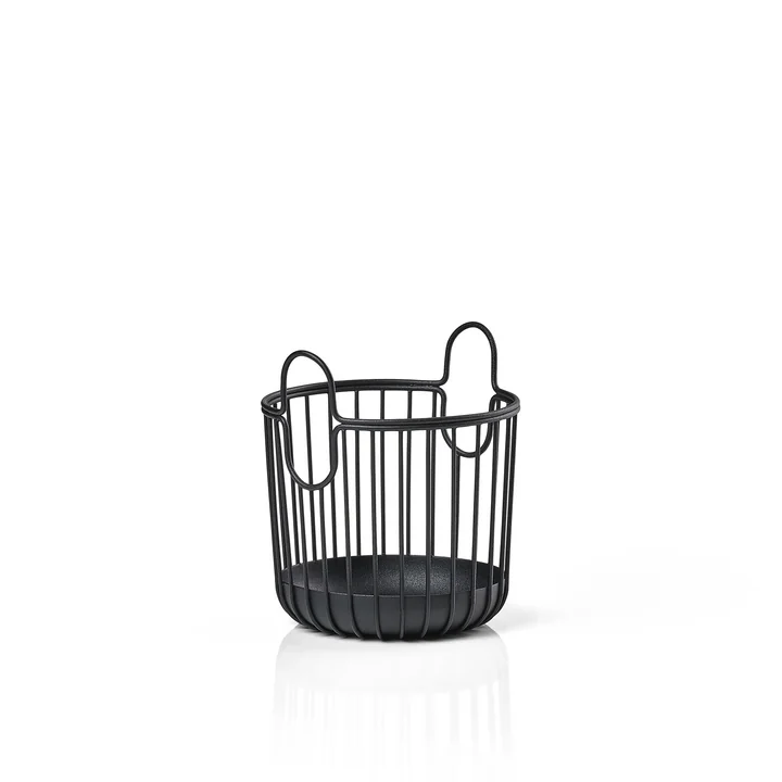 Zone Denmark - Inu Aufbewahrungskorb, Ø 10,5 x H 13,5 cm, schwarz