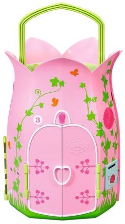 BABY Born - Verhalenboek Huisje 833803 - Poppenhuismeubel - Inclusief Tafel, Open Haard, Loungestoel en Telescoop