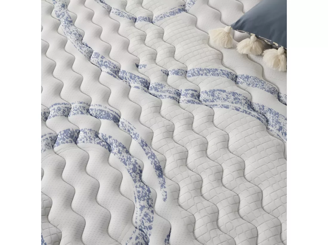Naturalex - Matelas Perfectsleep 180x200 cm - Mousse HR - Accueil Blue Latex - Mémoire de forme, Parfait soutien, Confortable, 2 faces été, hiver- Antibactérien