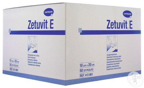 Hartmann Zetuvit E Pansements Absorbants Non Stériles 10x20cm Pièces 50 (4138611)