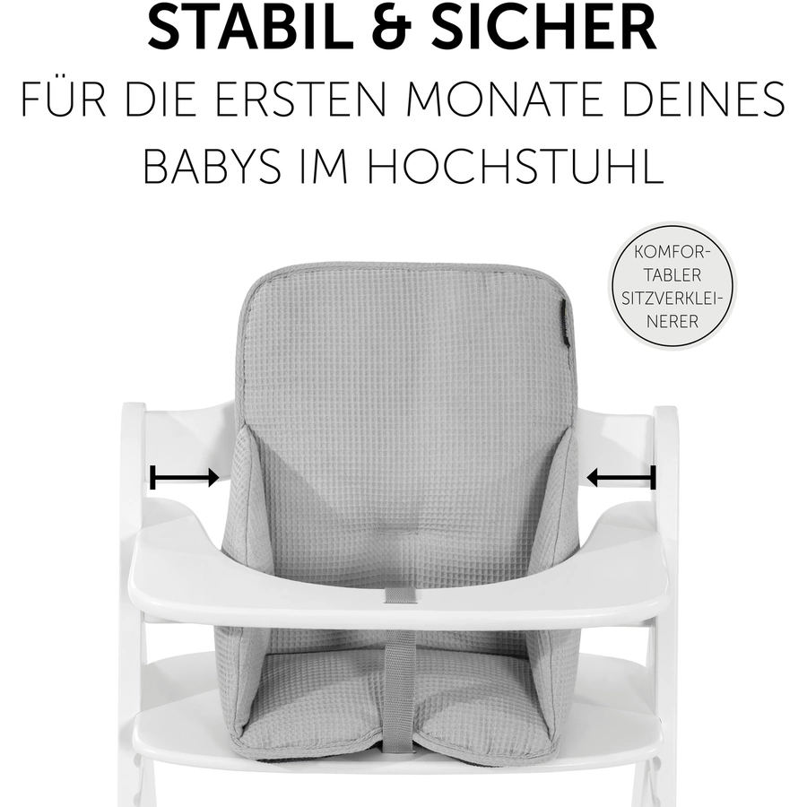 hauck Hochstuhlauflage Alpha Cosy Select Waffle Piqué Grey