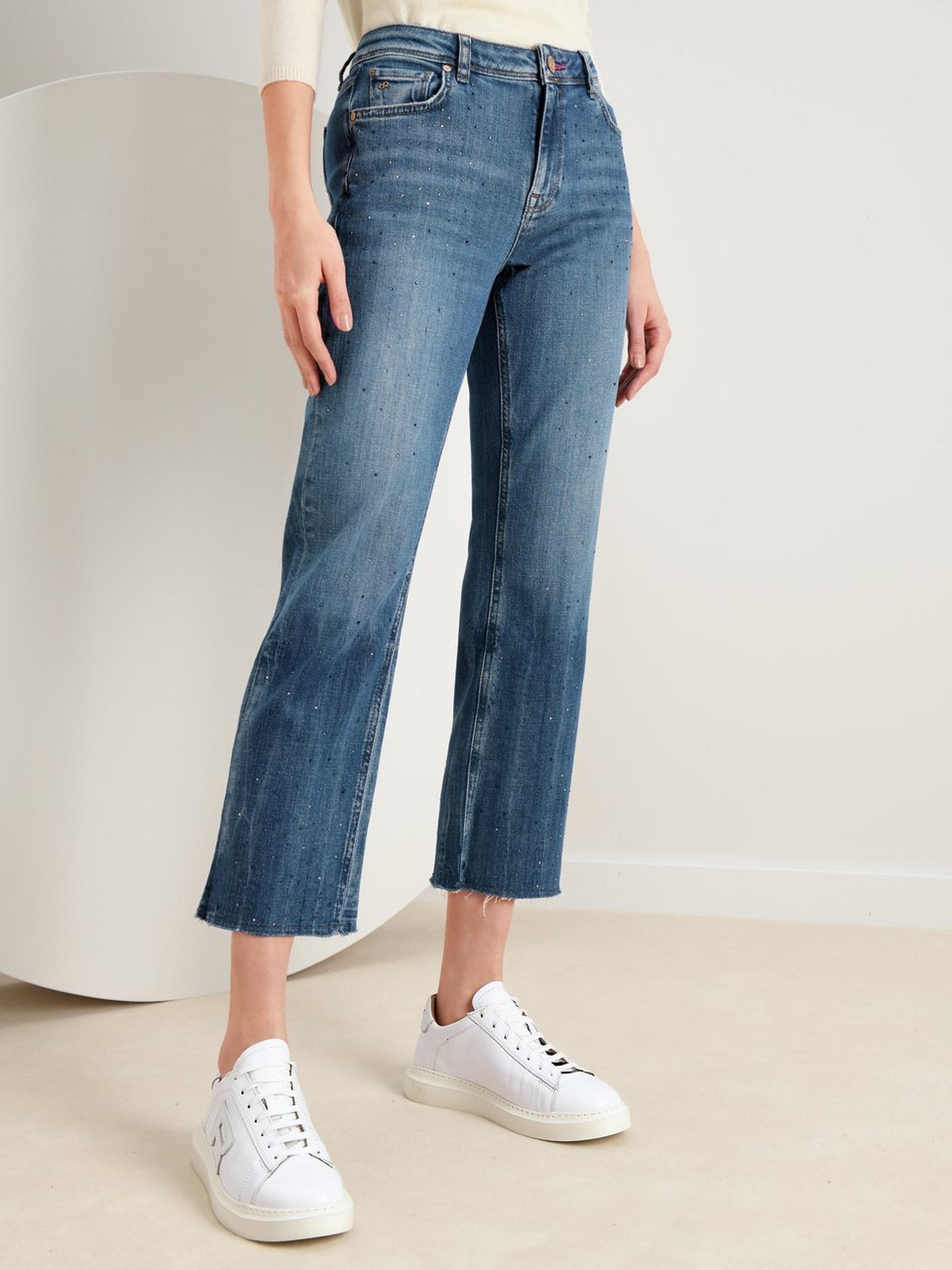 7/8-Jeans Modell Vic Cropped Sparkle