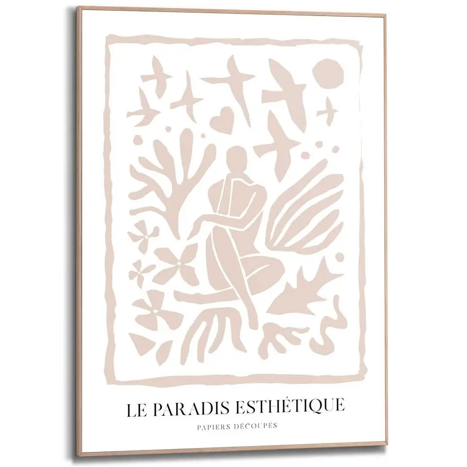 Schilderij Le Paradis Esthétique - 70x50cm - Beige
