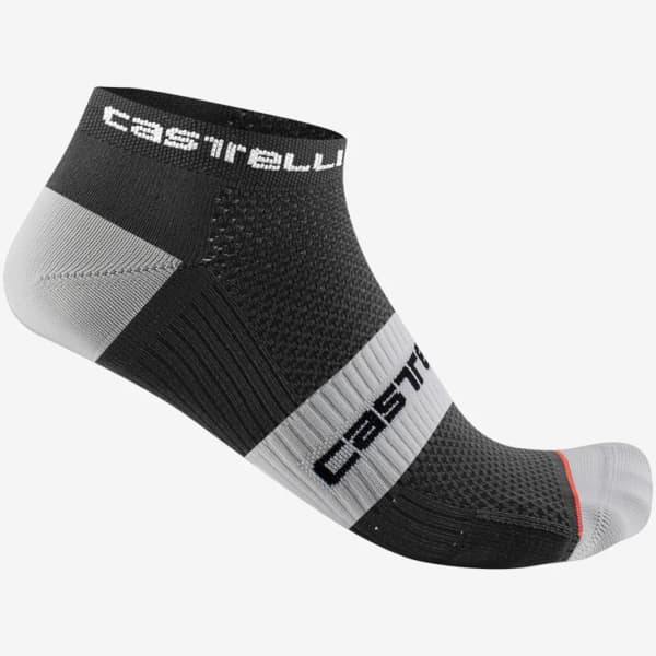 Chaussette vélo CASTELLI LOWBOY 2 SOCK BLACK WHITE