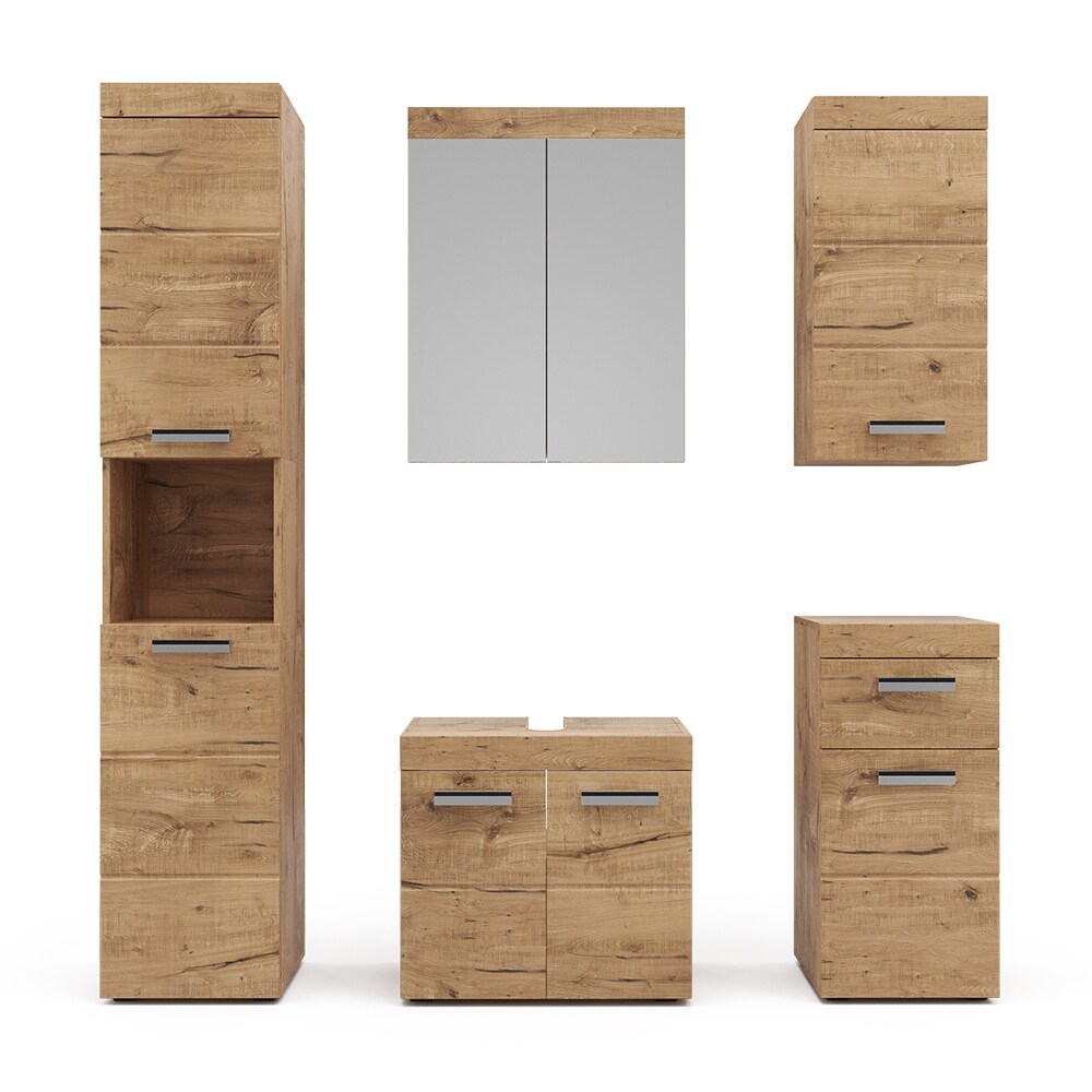 Vicco Badmöbel Set Luna Spiegelschrank Unterschrank Hochschrank Hängeschrank