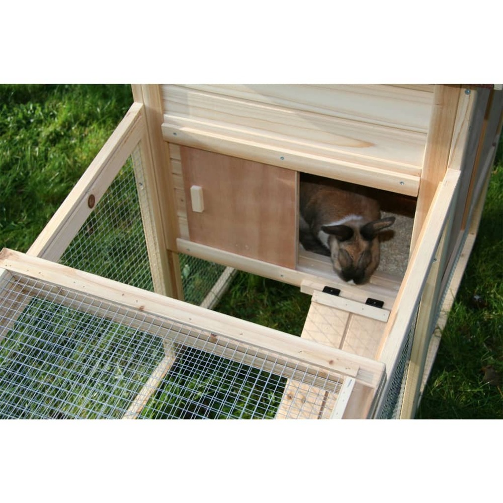 Maison pour rongeurs freetime 140x65x100 cm bois vernissé
