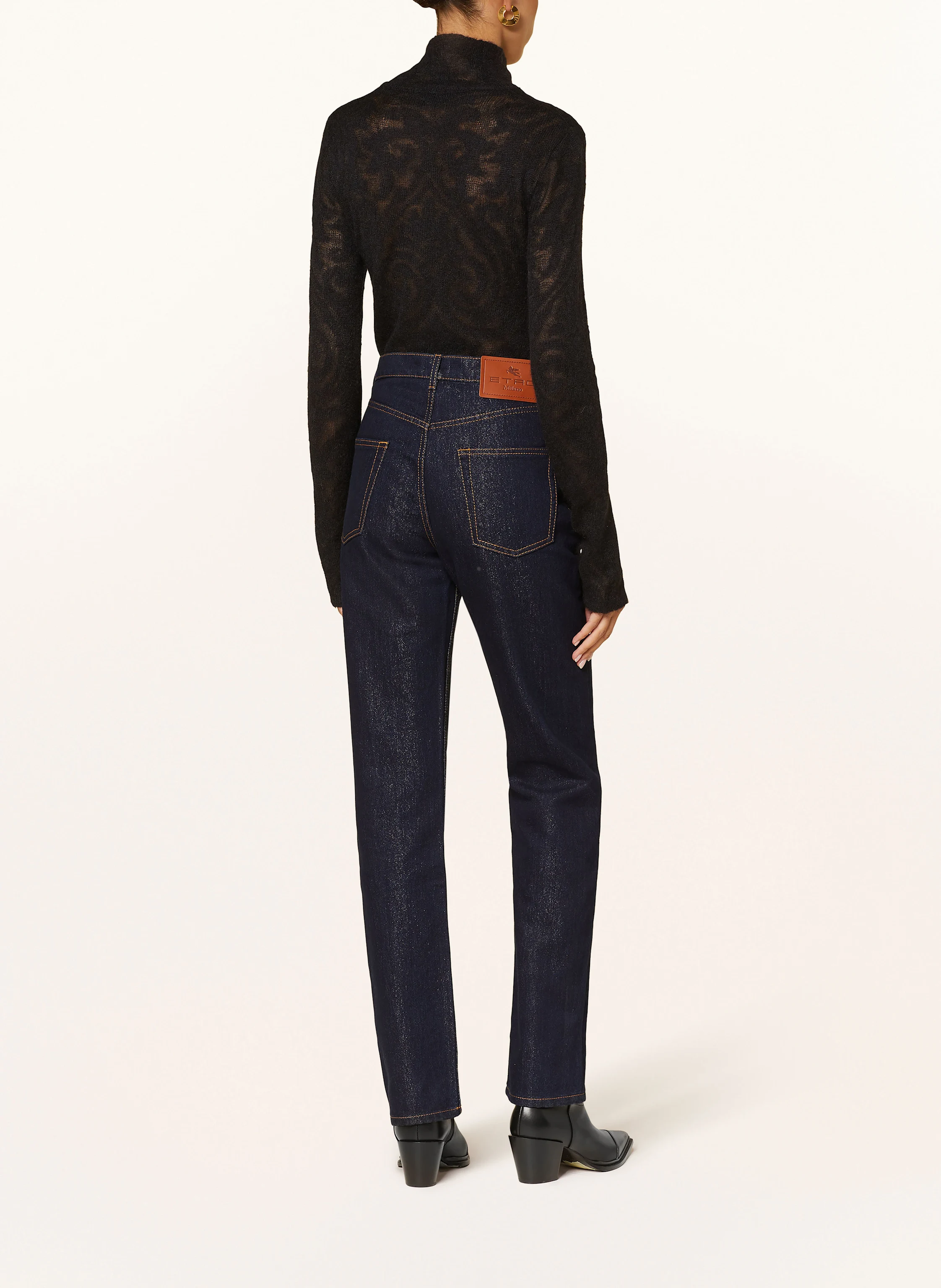 ETRO Jeans mit Glitzergarn