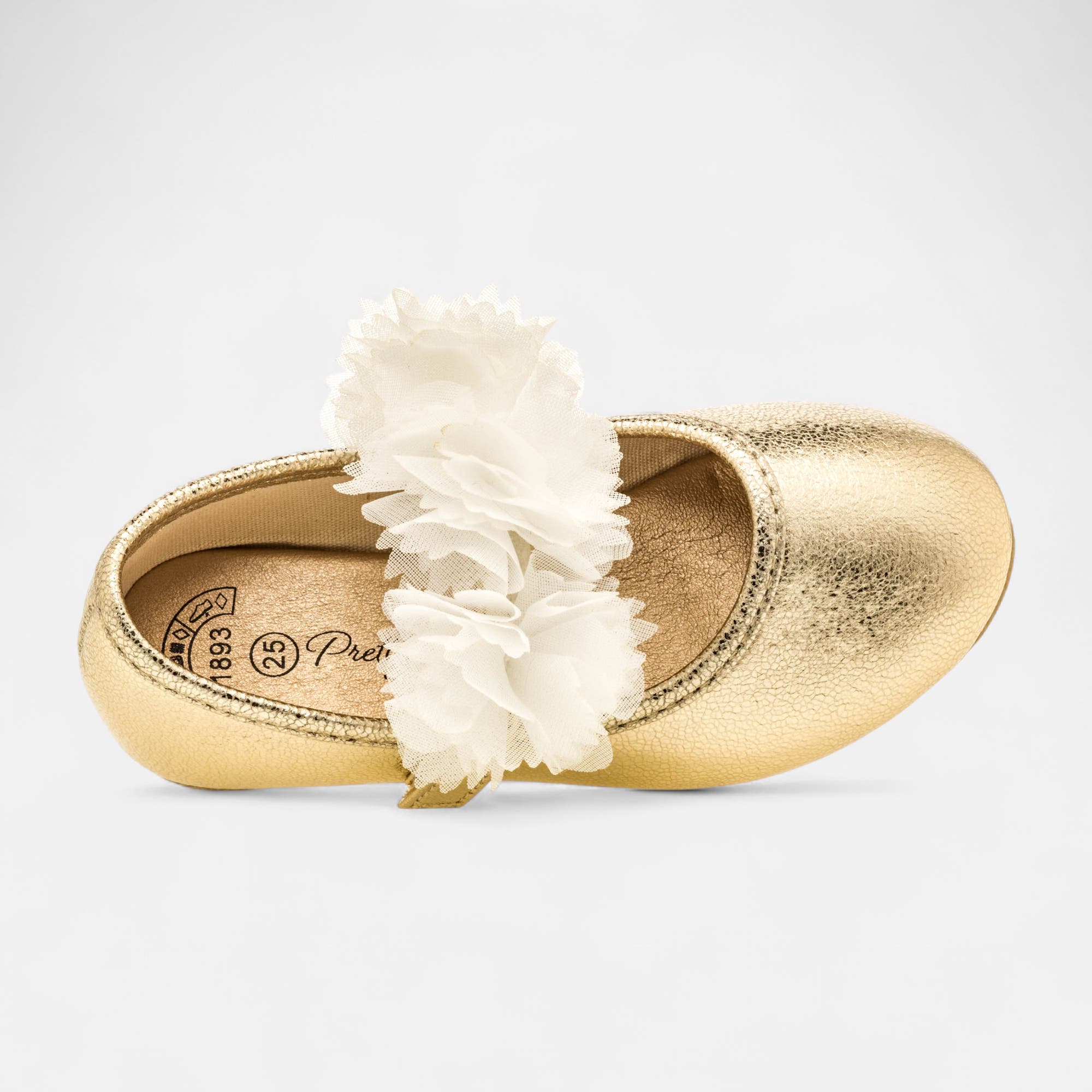 Ballerines Fille or