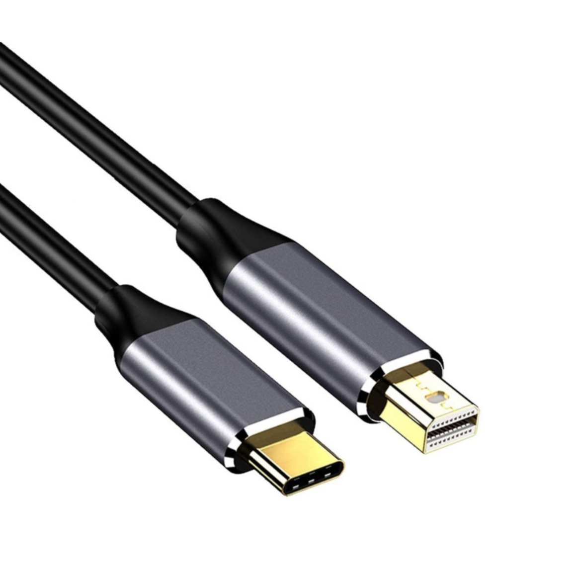 (1.8m) USB C auf Mini DisplayPort MDP Thunderbolt 3 (4K@60Hz) Adapter Kabel - Schwarz