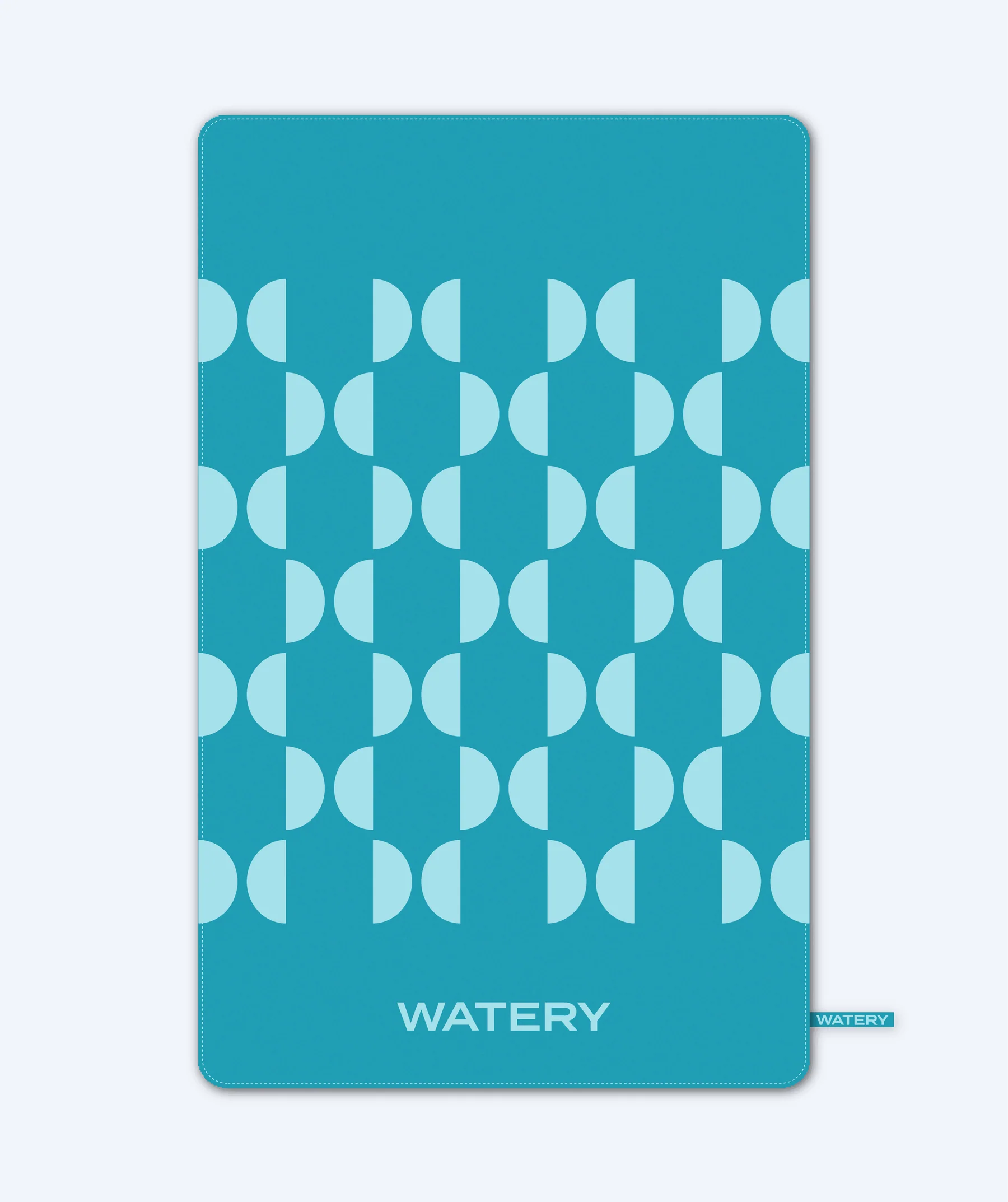 Watery microfiber håndklæde (160 x 80 cm) - Rafferty - Ocean Blue