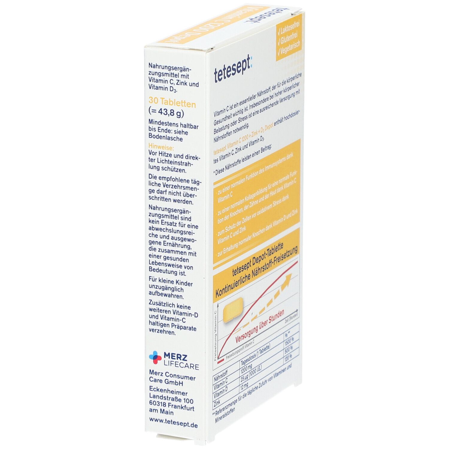 tetesept: Vitamin C 1200 Depot + Zink + D3
