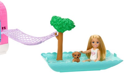 Barbie Chelsea Lekesett 2-i-1 Camper med Dukke