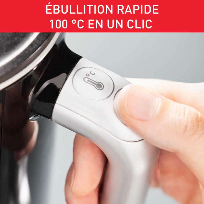 Bouilloire SMART'N LIGHT noire, écran numérique, 1,7L , 5 températures