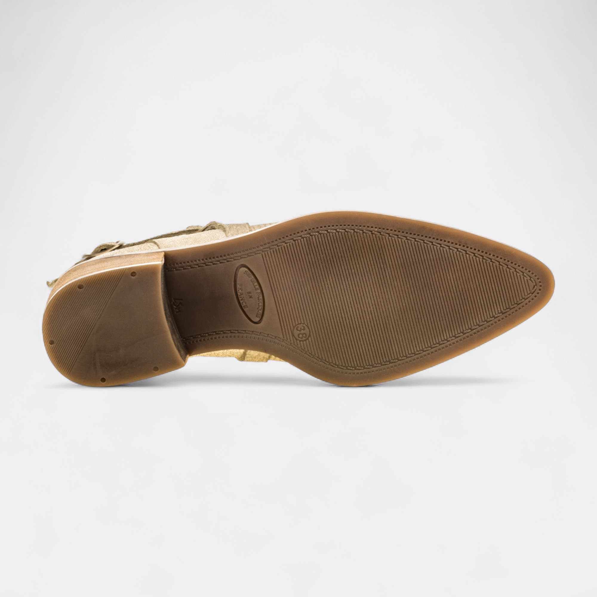 Bottines à talon Femme en cuir or
