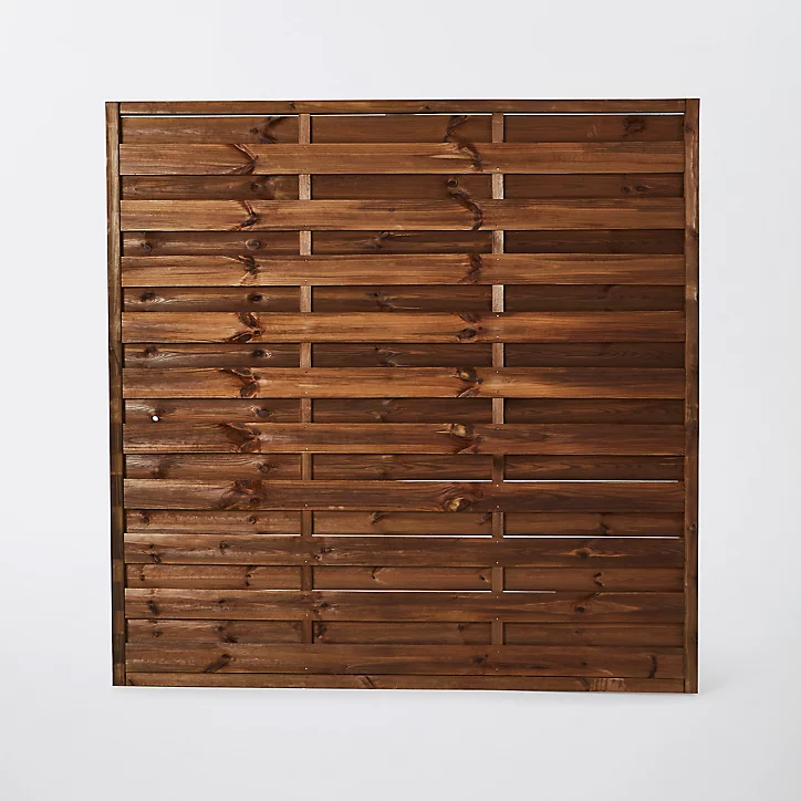 Panneau droit bois Blooma Arve marron 30 mm 180 x h.180 cm