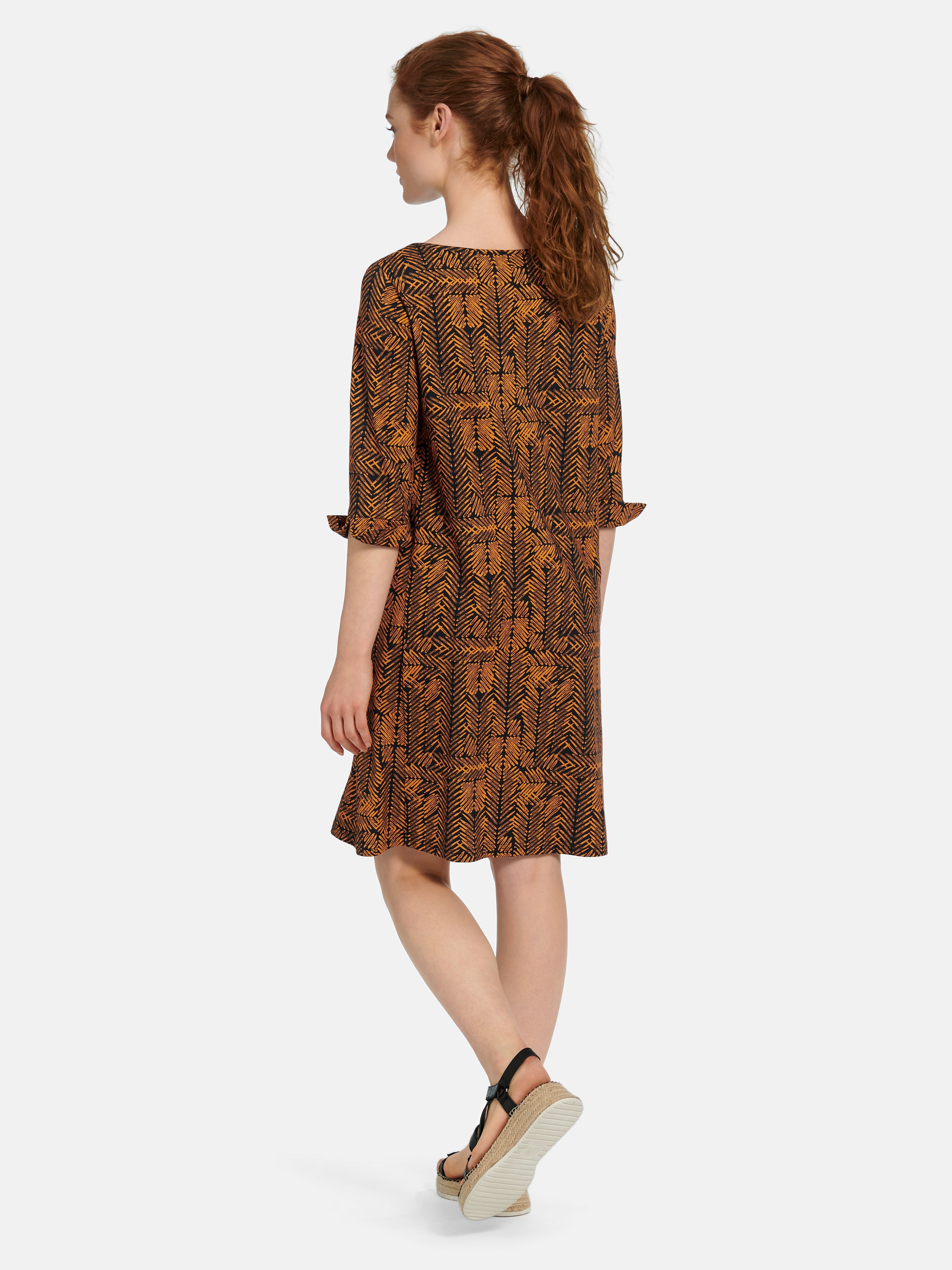 Jersey-Kleid mit 3/4-Arm