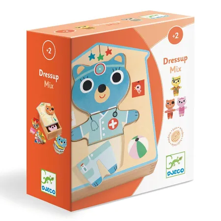 Djeco Holzpuzzle: Dressup - mix