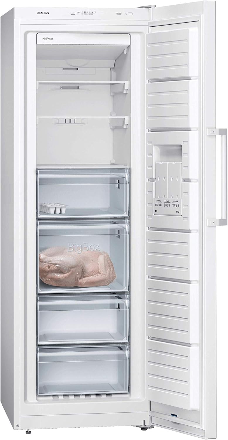 Siemens GS33NVWEP iQ300 Freistehender Gefrierschrank/A++ / 228 kWh/Jahr / 225 l/noFrost/bigBox/freshSense - Temperaturregelung weiß