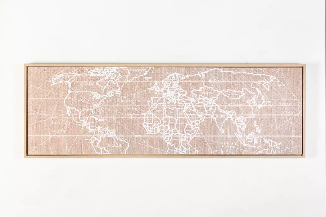Wandbild 120 x 40 cm Weltkarte II