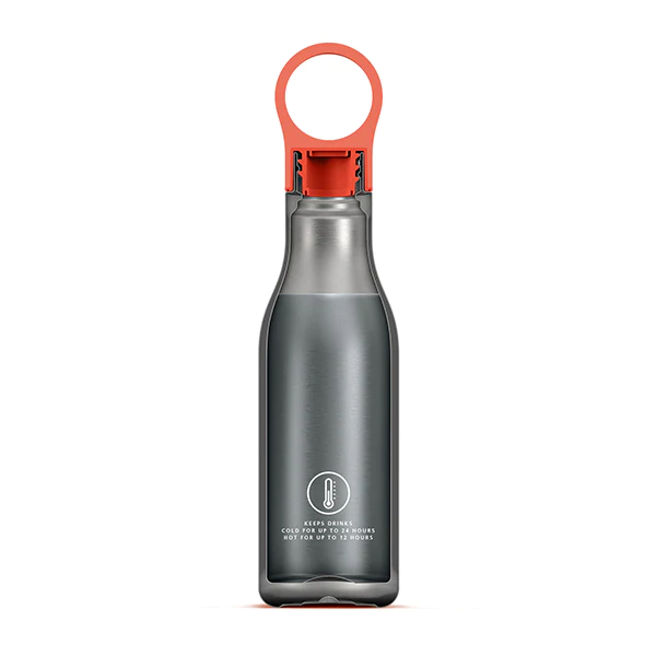 Bouteille isotherme isolée sous vide Loop 500 ml Corail mat Joseph Jos
