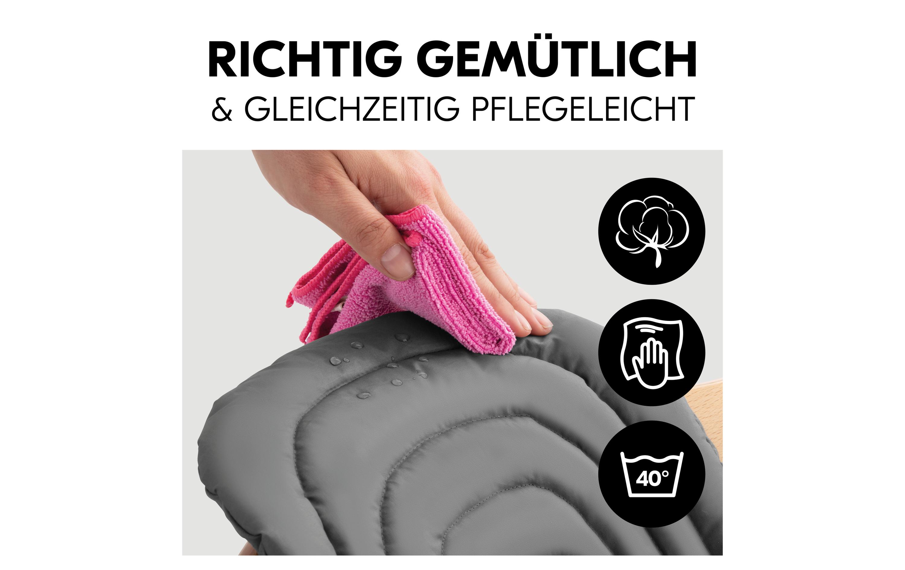 Sitzverkleinerer Highchair Baby Seat Pad Dark GreySitzkissen für den Highchair Baby Seat