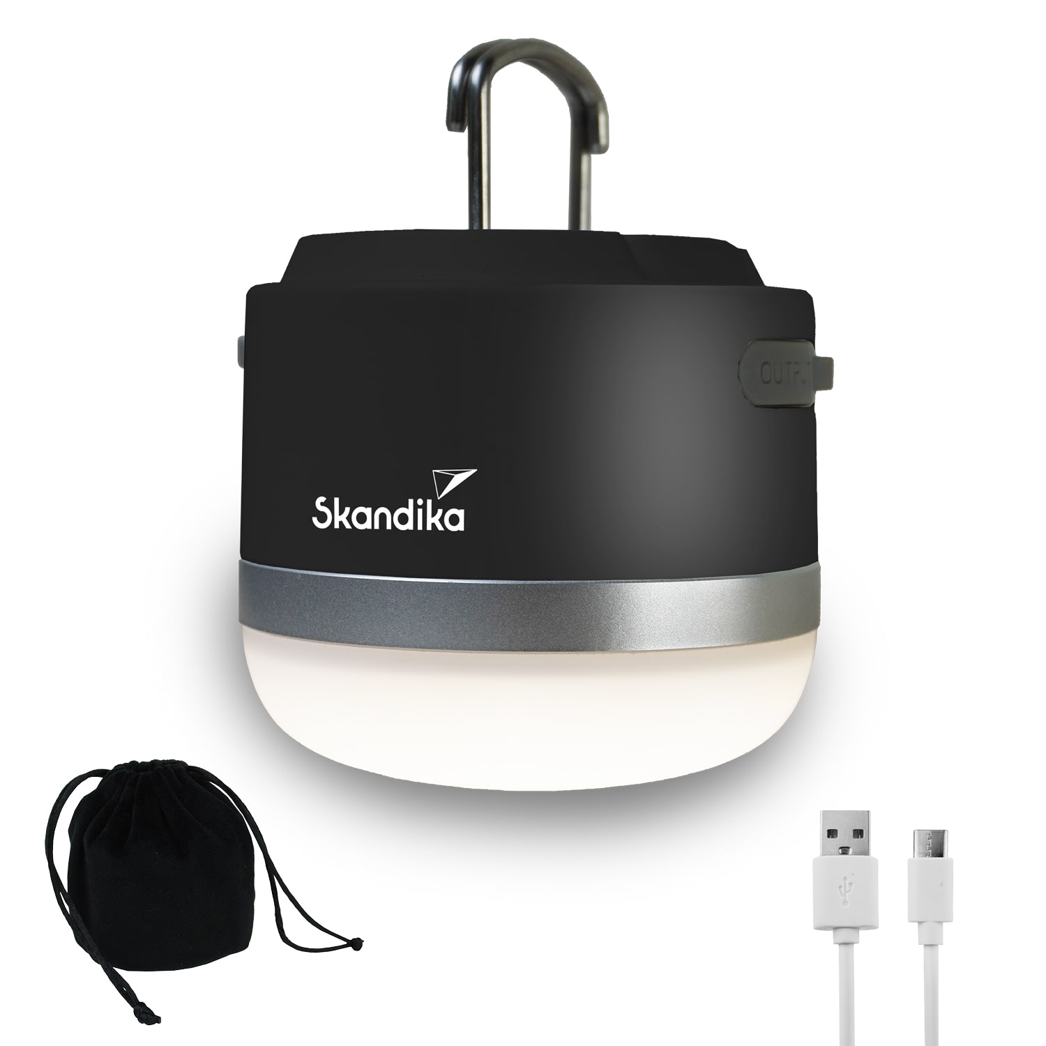 Skandika Tarfala campinglamp - Black