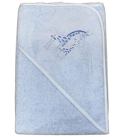 N?rgaard Madsens Bådeslag - 75x75 cm - LyseBlå m. Giraffer