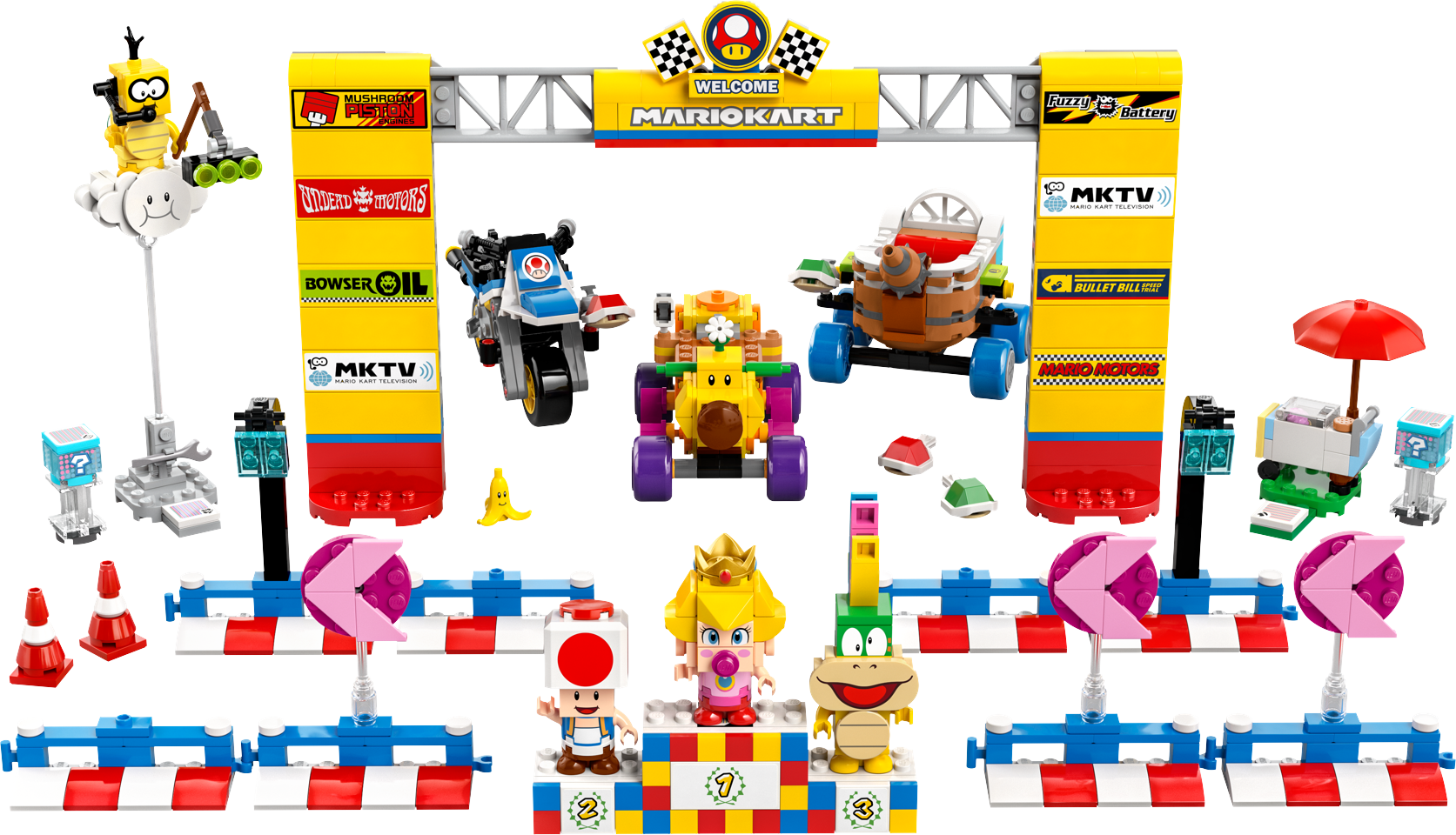 LEGO - Super Mario - Mario Kart™ – Baby Peach og Grand Prix-sæt (72036)