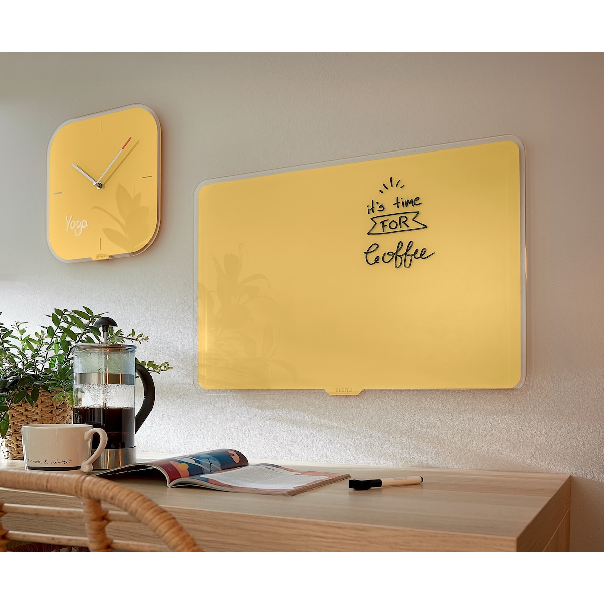 Leitz Cosy magnetiske glasstavle 600x400 mm