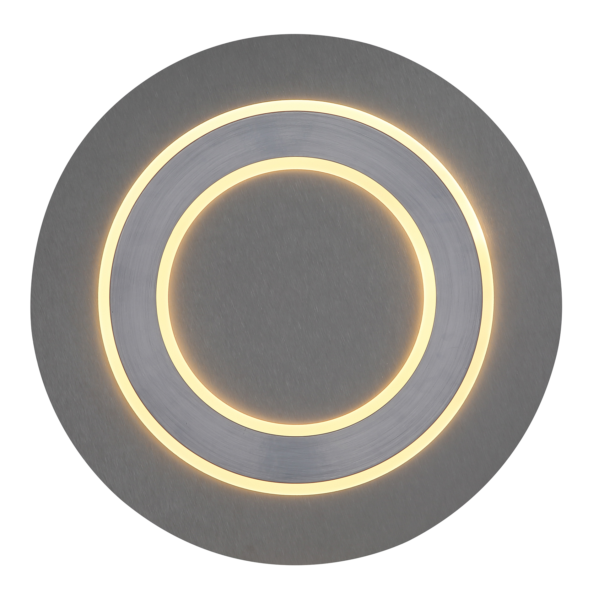 LED-Deckenleuchte - grau-anthrazit-opal - Ø 48 cm