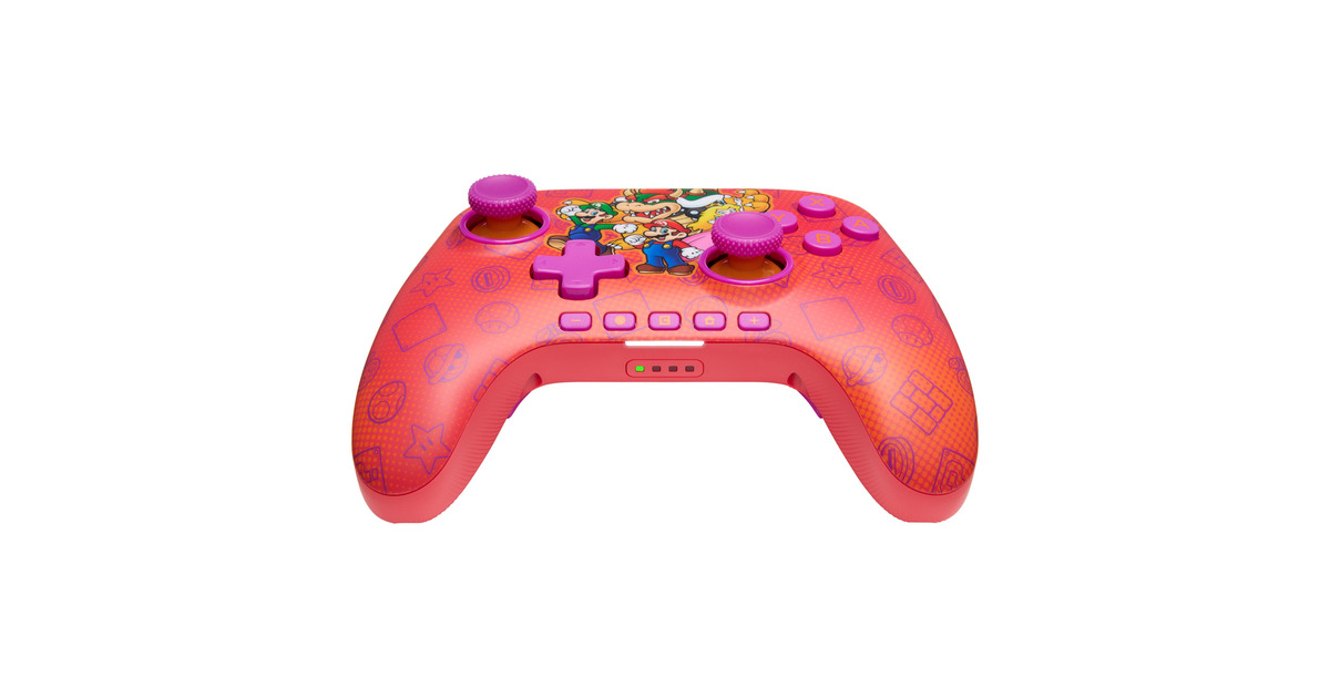 PowerAAdvantage draadloze controller voor Nintendo Switch 2 - Mario en vrienden  (Rood)