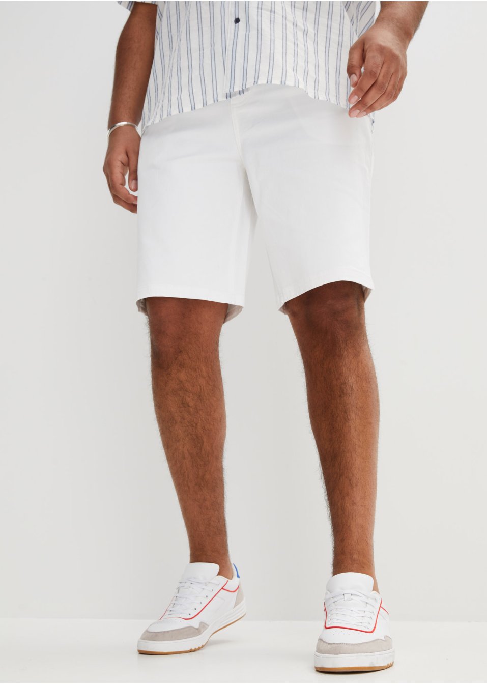 Bermuda en coton extensible, Classic Fit
