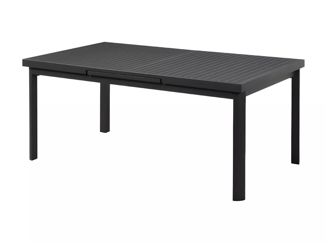 Table de jardin extensible en aluminium L.180/240cm - Anthracite - NAURU de MYLIA