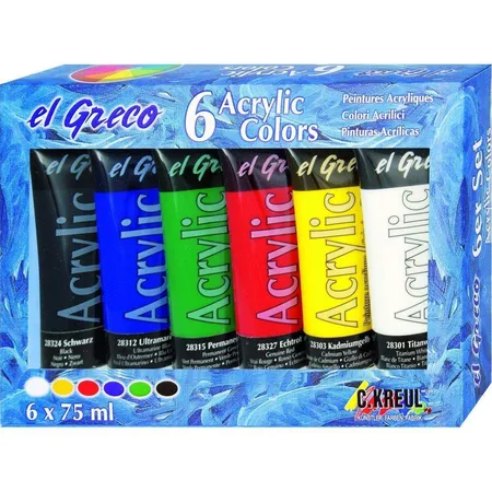KREUL el Greco Acrylic Set 6 x 75 ml Tuben