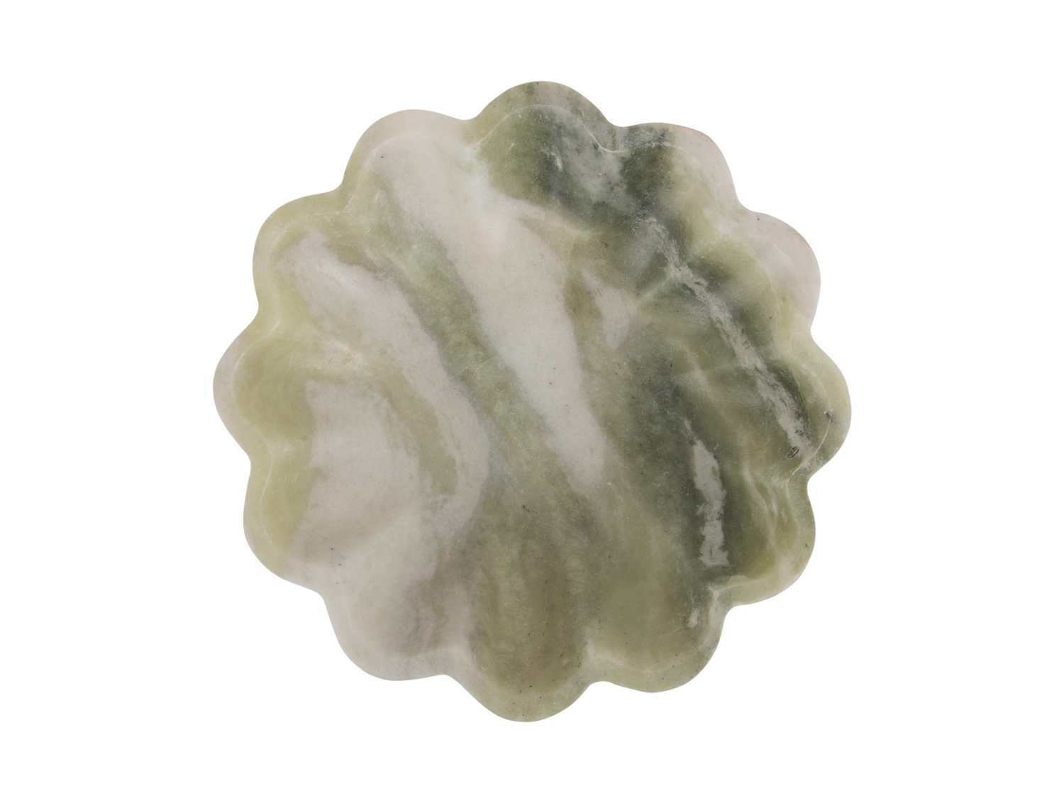 Bowl Flower marble himalayan green