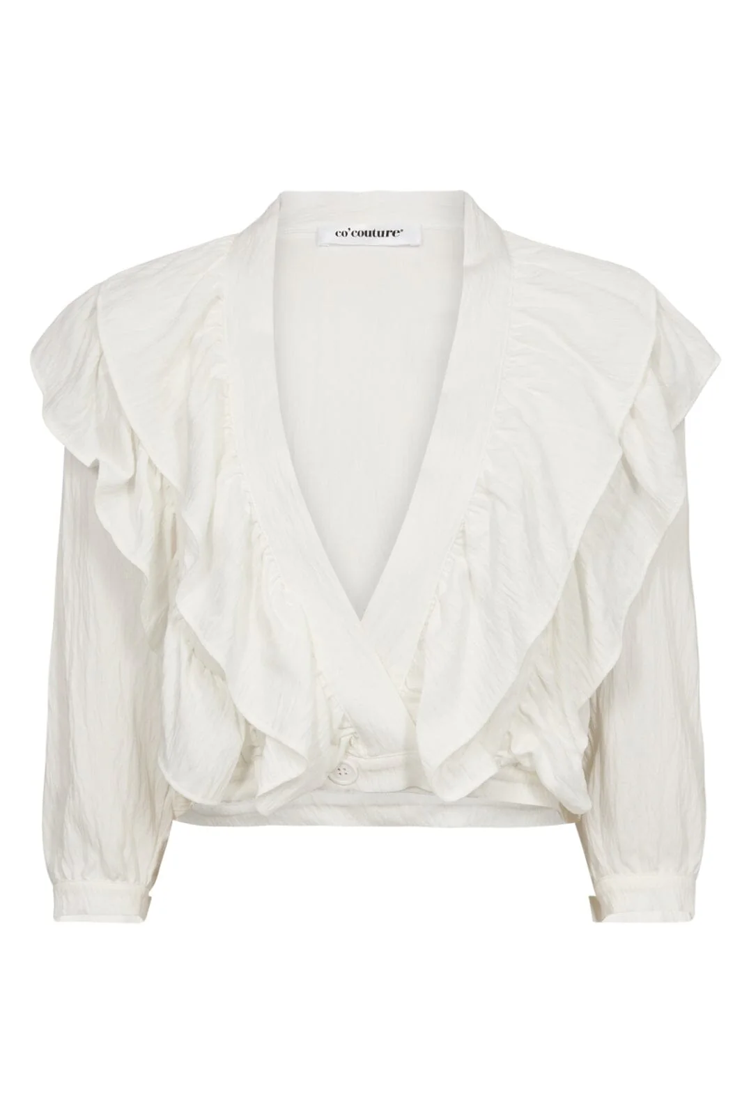 Co´Couture Suedacc Frilly Blouse 35630 4000 white