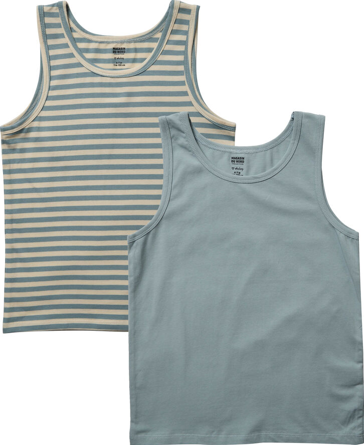 Magasin du Nord Collection Boys Tanktops 2-Pack Arona / buttercream