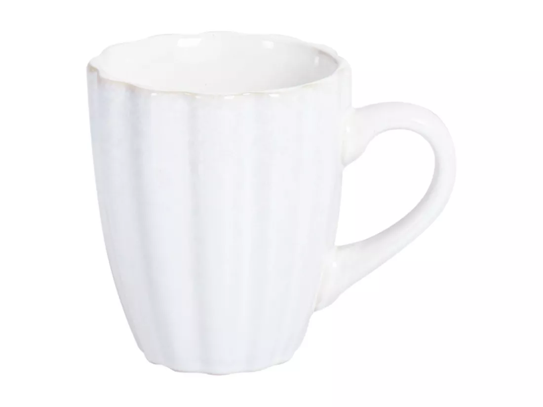 Set de 16 couverts de table NETTLE Grès Blanc cassé