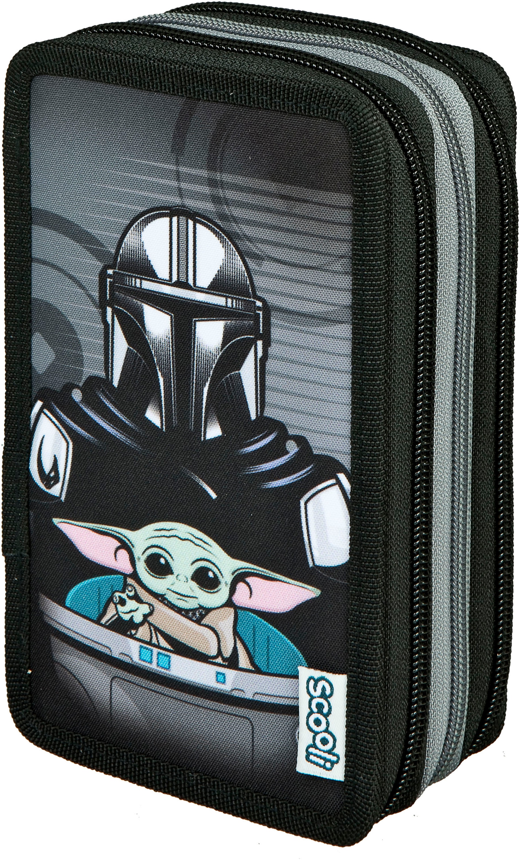 Scooli Federmäppchen »Tripledecker, Star Wars« befüllt, inklusive Geodreieck