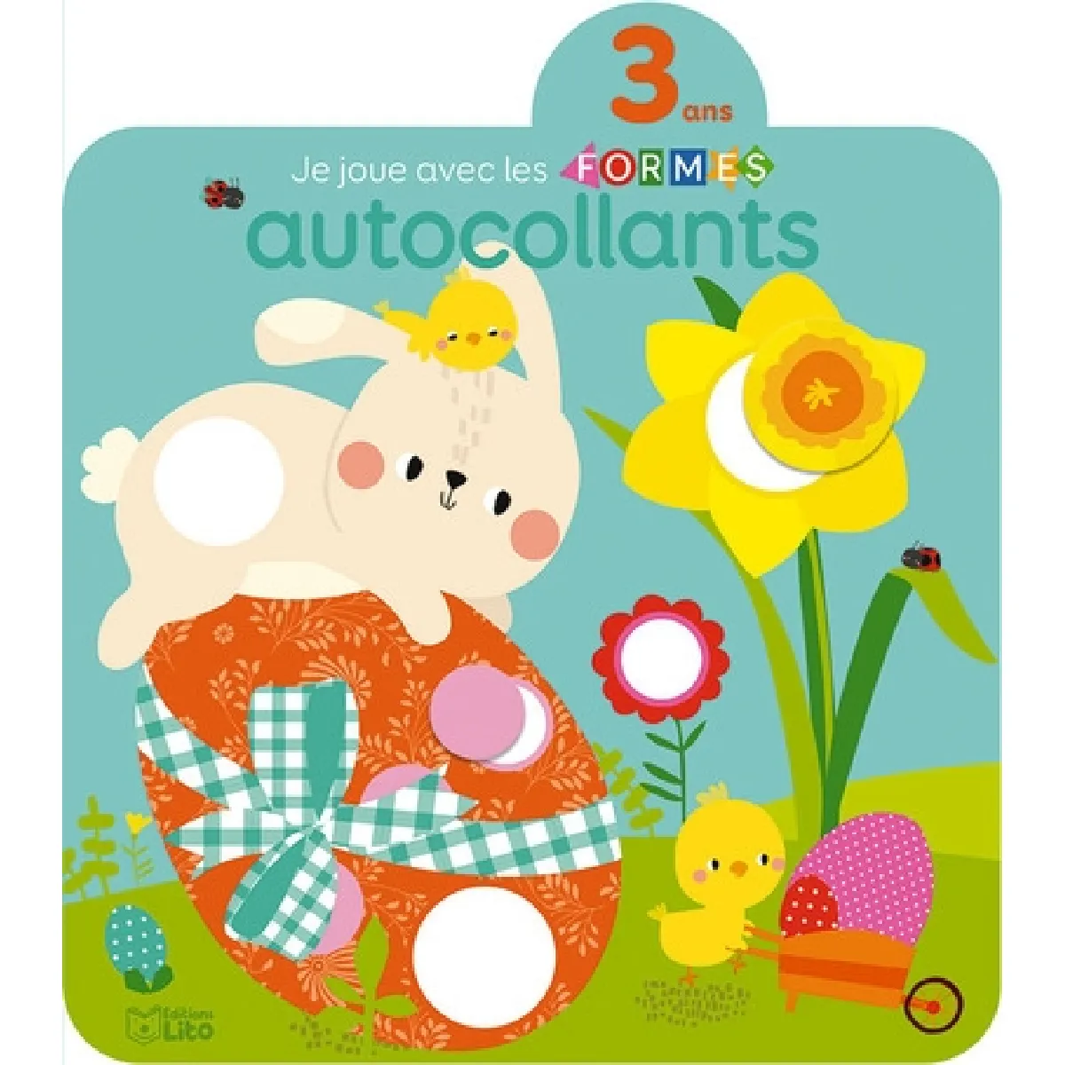 Je joue avec les formes, autocollants : Pâques : 3 ans