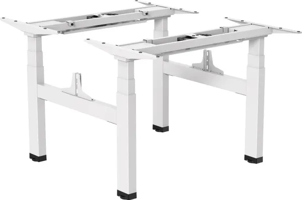 Ergo Office ER-404W Electric Double Height Adjustable Standing/Sitting Desk Frame without Desk Tops White