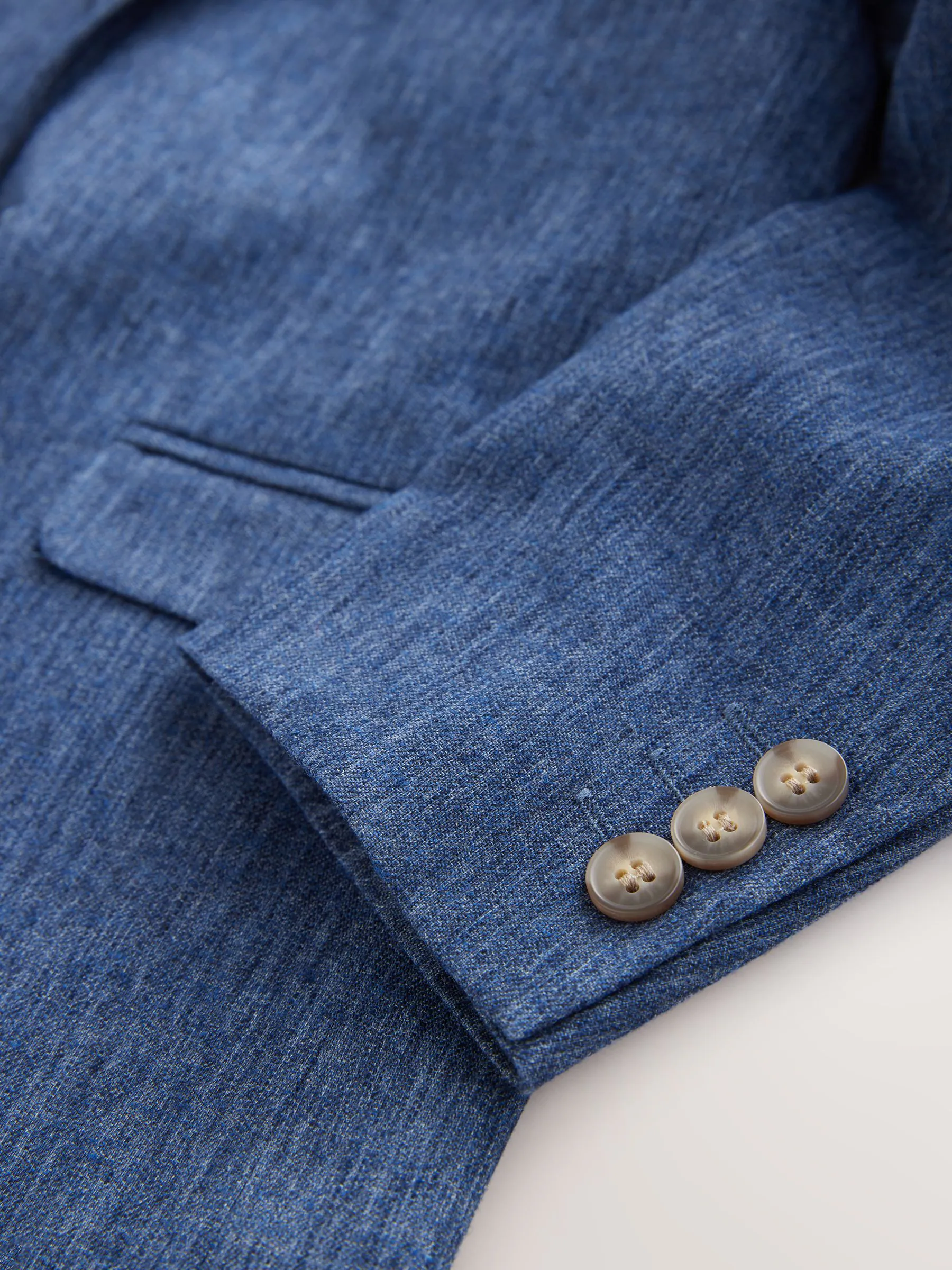 Blauw - Linnen colbert (12 mnd - 16 jr)