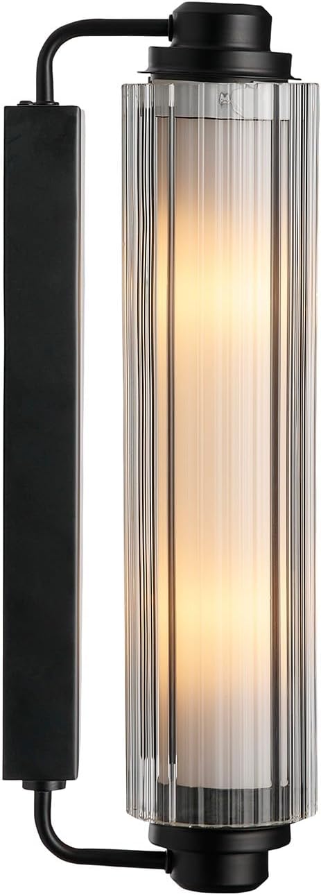 Wandleuchte Nimal Double in Schwarz E14 2-flammig IP44